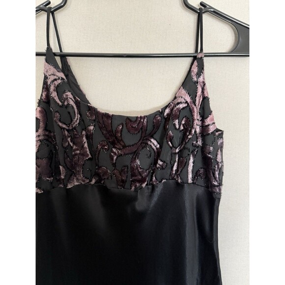 Vintage Y2K Rampage Velvet Burnout Slip Dress Sz 5 Whimsygoth Womens Night Promo - Picture 3 of 14